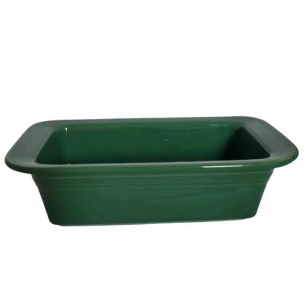 Fiestaware Fiesta Loaf Pan Baking Bakeware Bake Baker Dish Jade Green CERAMIC